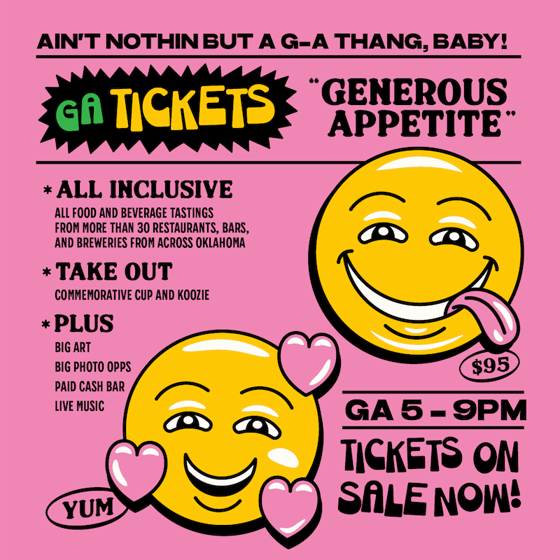 Big Bites - Generous Appetite (GA) - Tickets on Sale Now